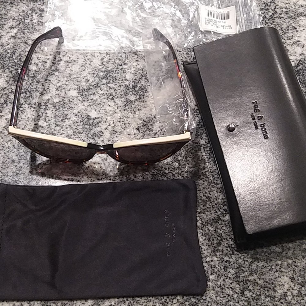 Rag & Bone Women's Sunglasses. Dark Havana Cat Eye NEW - Picture 2 of 15